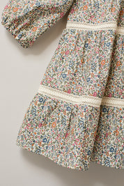 Baby Alba Dress Blue The Smallest Floral Liberty Print