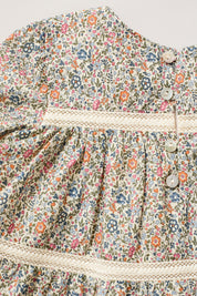 Baby Alba Dress Blue The Smallest Floral Liberty Print