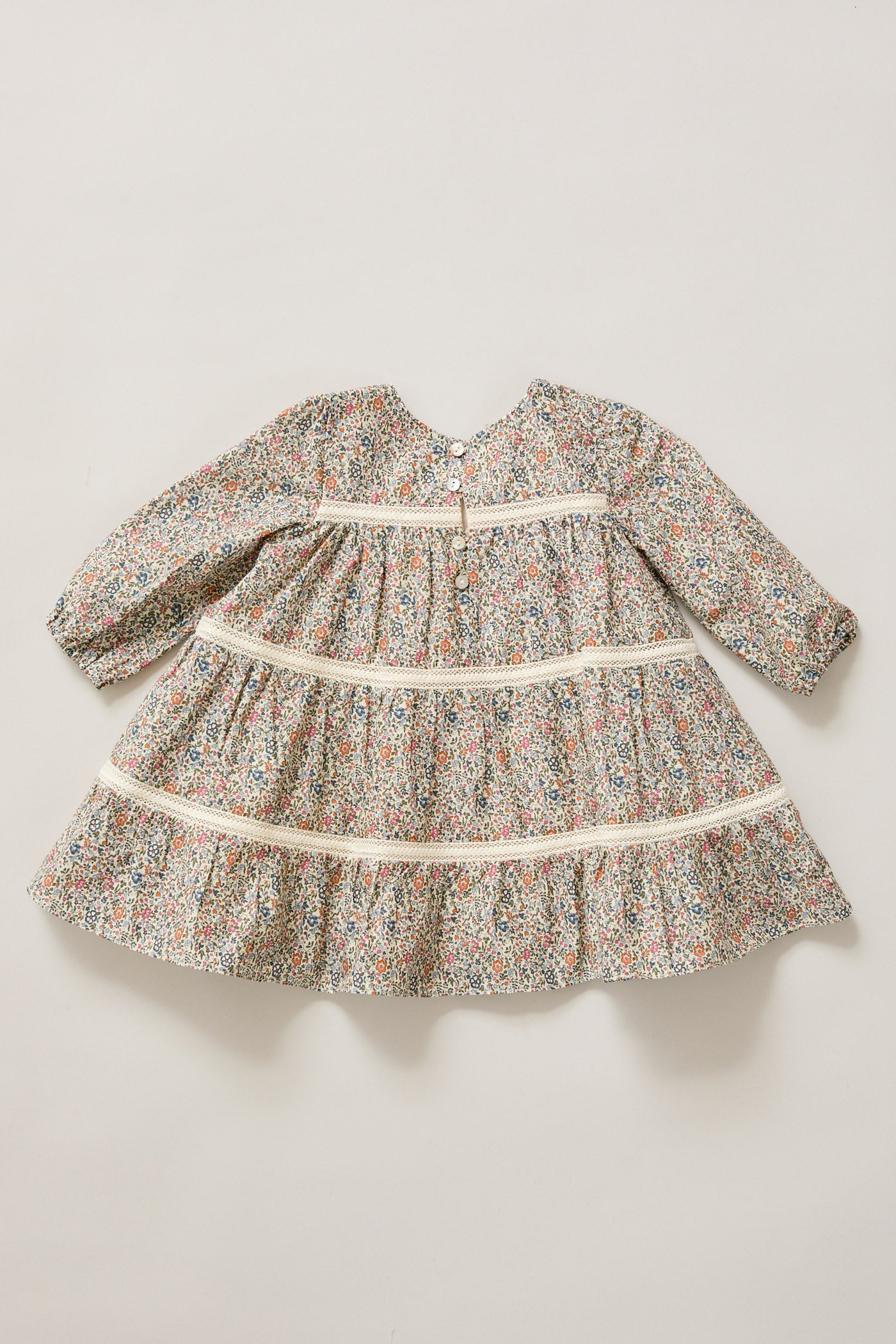 Baby Alba Dress Blue The Smallest Floral Liberty Print