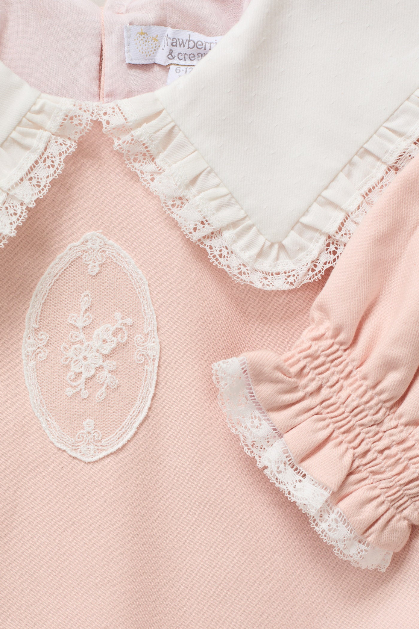 Baby Ginger Romper In Blush Pink