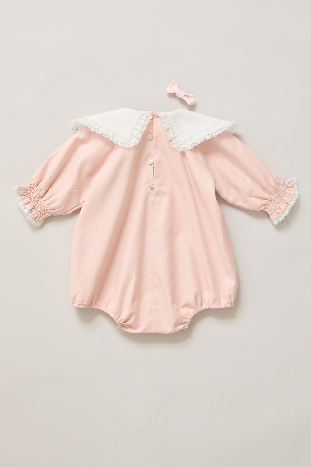 Baby Ginger Romper In Blush Pink