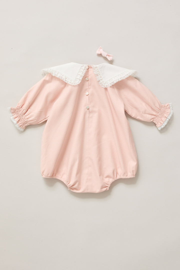 Baby Ginger Romper In Blush Pink