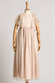 Butterfly Dress in Gold Lace