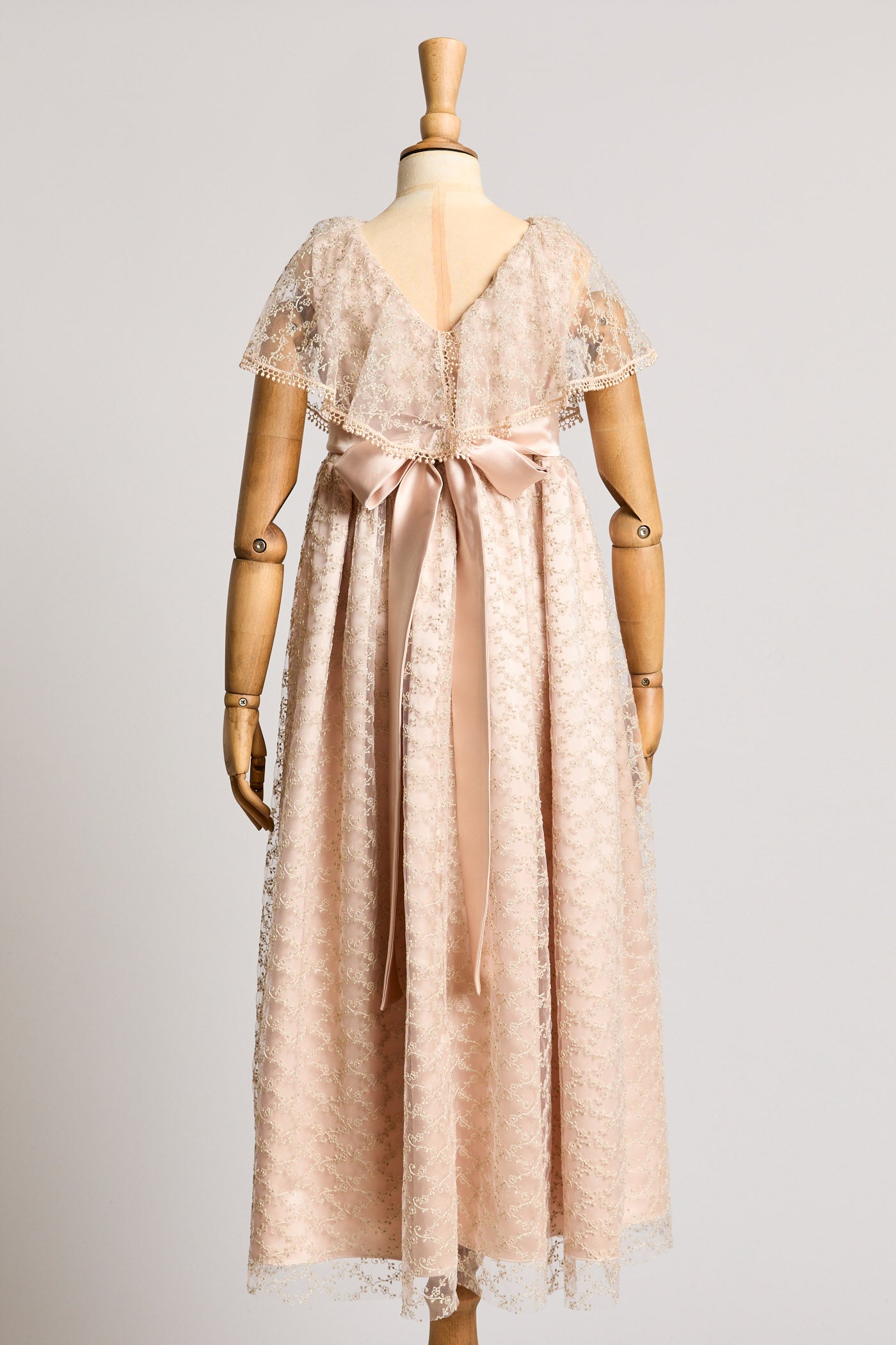 Butterfly Dress in Gold Lace