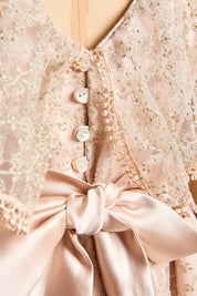 Butterfly Dress in Gold Lace
