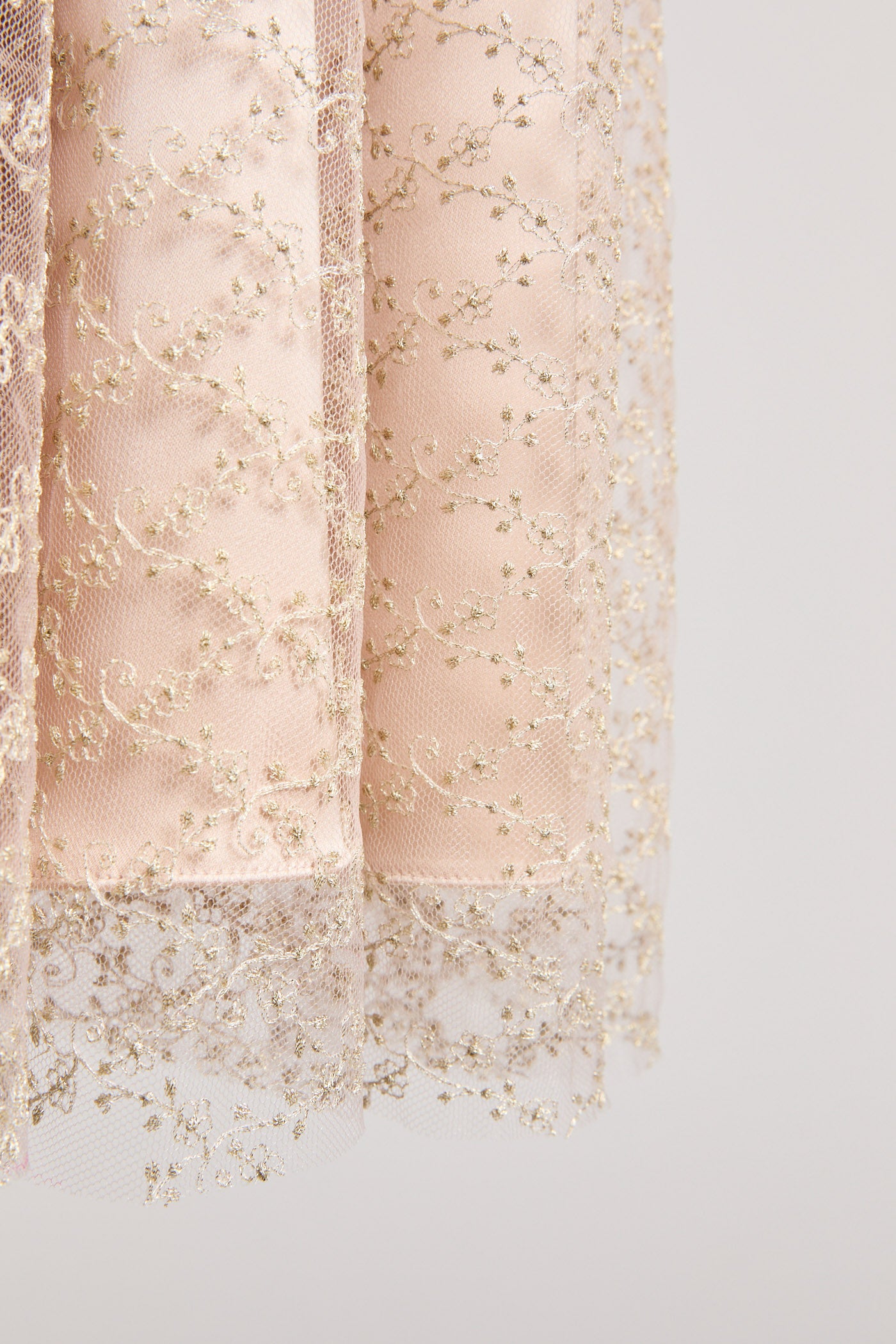 Butterfly Dress in Gold Lace