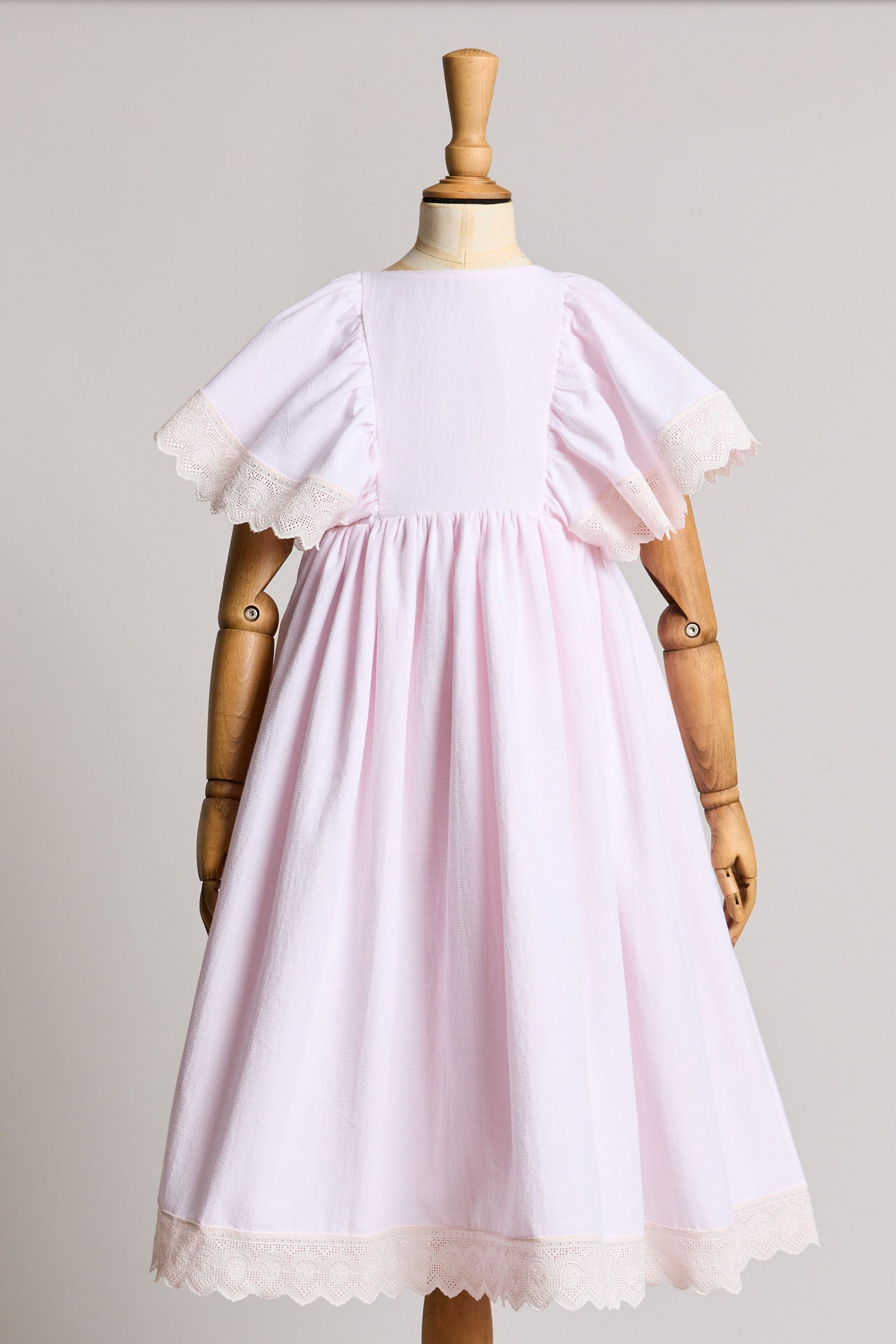 Short Butterfly Dress Pink Stripes