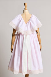 Short Butterfly Dress Pink Stripes