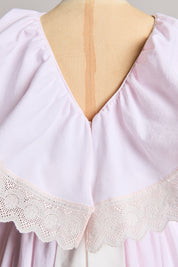 Short Butterfly Dress Pink Stripes