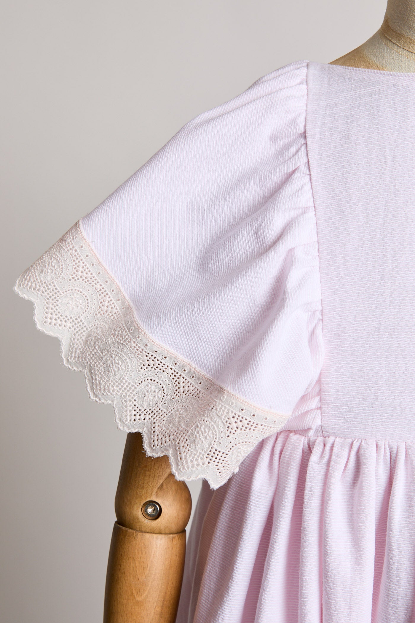 Short Butterfly Dress Pink Stripes