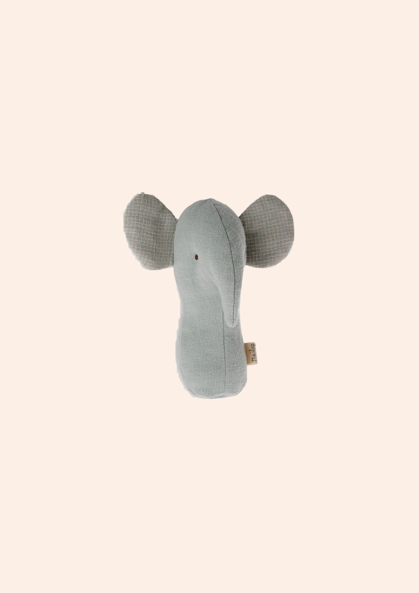 Maileg Lullaby Friends, Elephant Rattle-Dusty Blue