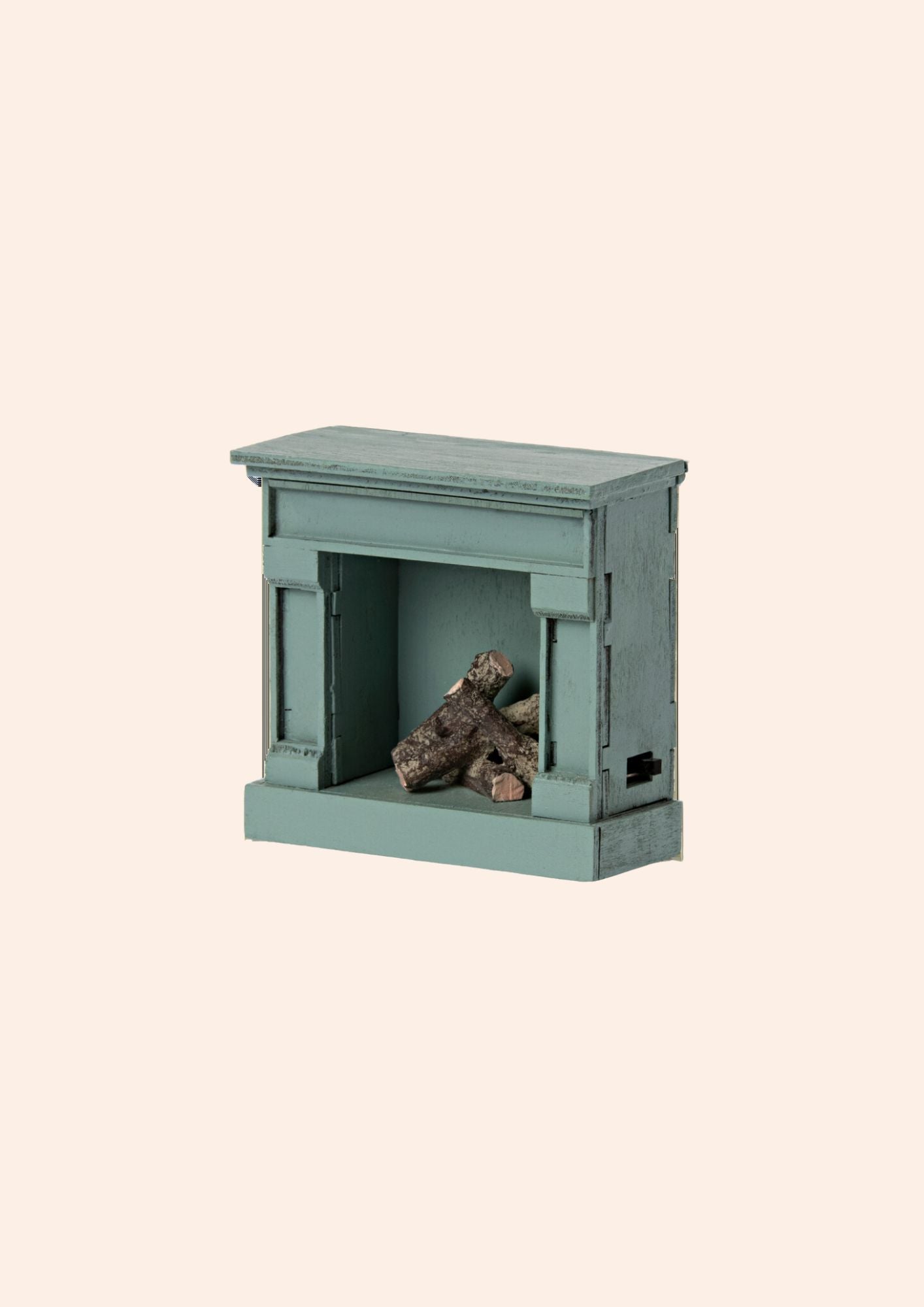 Maileg Fireplace, Mouse  -  Blue