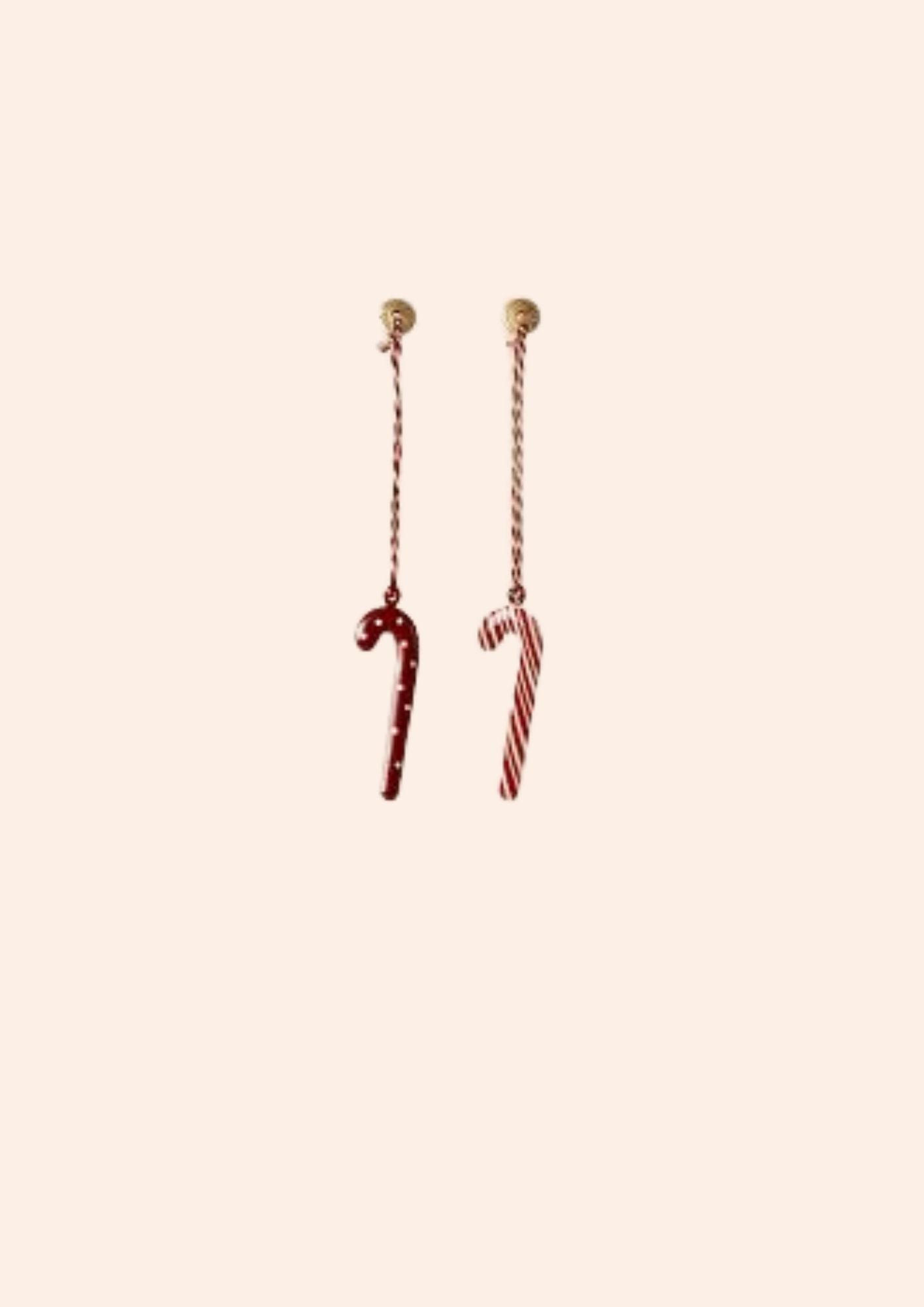 Maileg - Metal Ornament, Sugar Cane Stripe