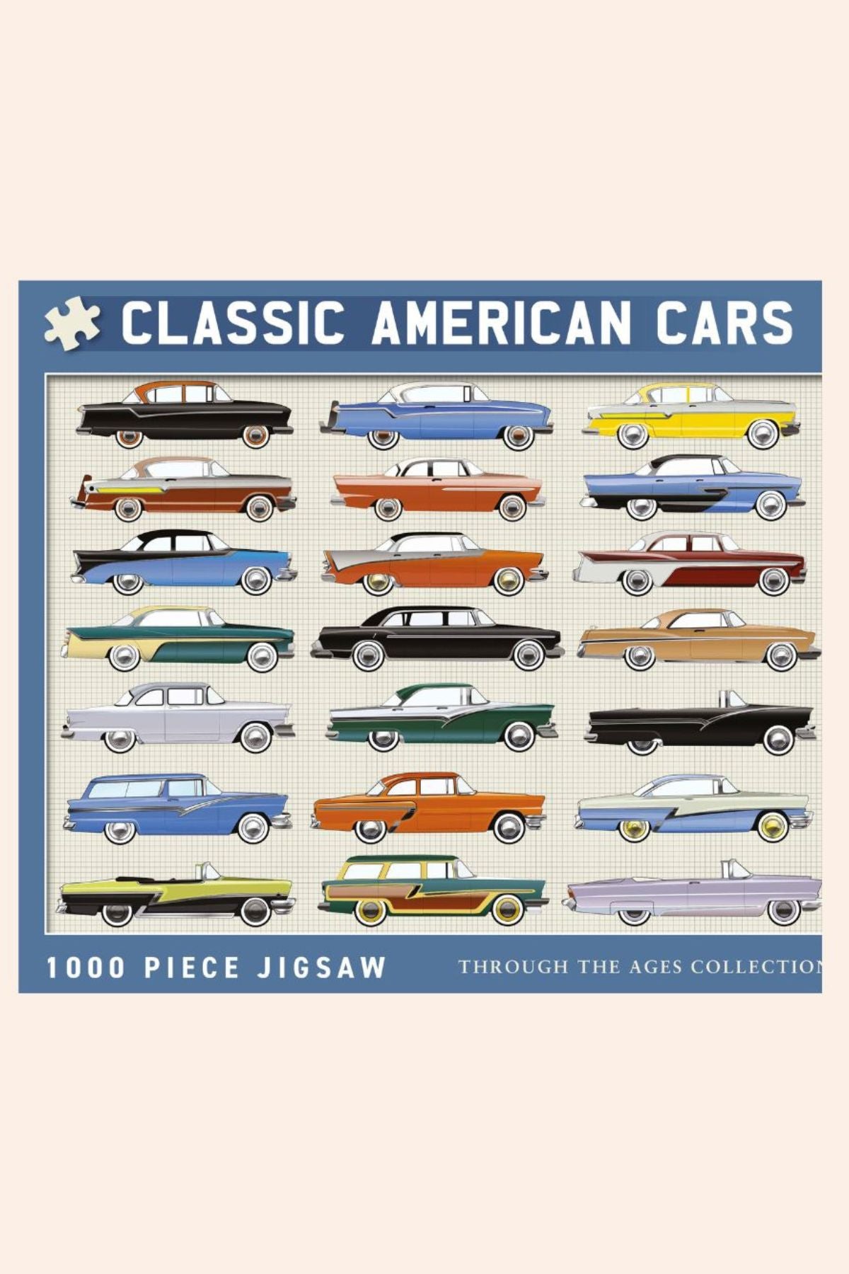The Coach House - Classic American Cars - 1000 Pieces Jigsaw - Strawberries & Cream 