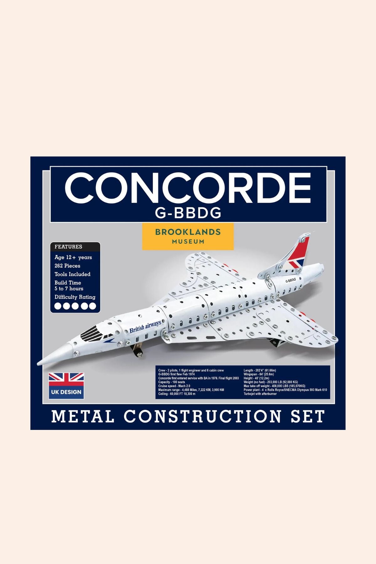 The Coach House - Concorde Constrution Set - 269 pieces - Strawberries & Cream 