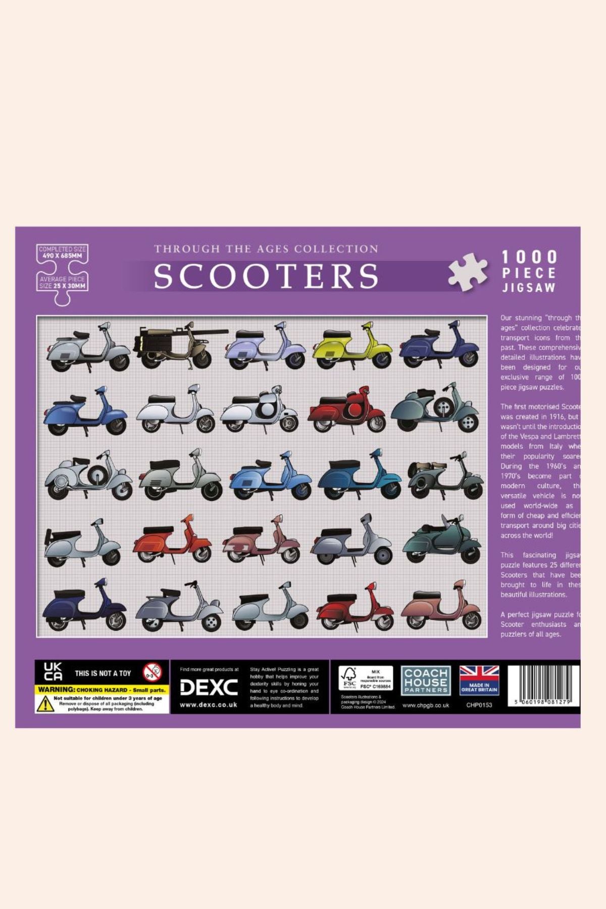 The Coach House - Scooters - 1000 Pieces Jigsaw - Strawberries & Cream