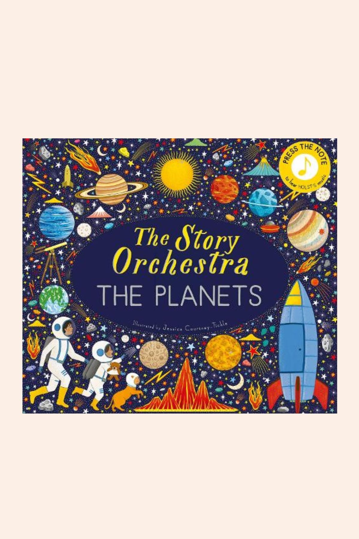 The Story Orchestra: The Planets - Strawberries & Cream - Ingrid Lewis - Designer
Book cover of 'The Story Orchestra: The Planets' with space-themed illustrations.