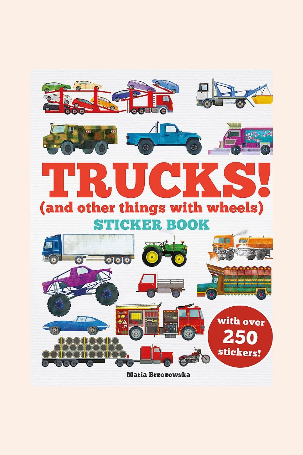 Trucks! Sticker Book - Strawberries & Cream