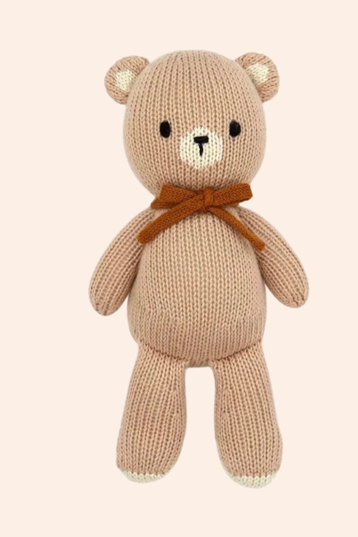 Tun Tun - The Baby Bear - Beige & Tobacco - Strawberries & Cream