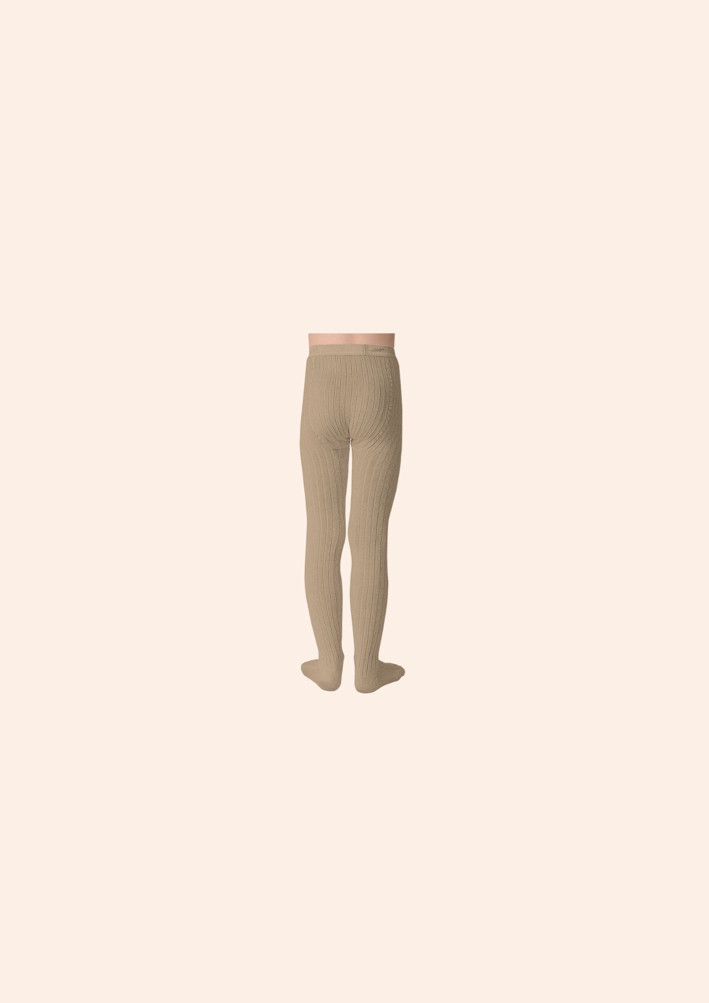 Collégien X Strawberries & Cream  - Louise Ribbed Tights - Petite Taupe