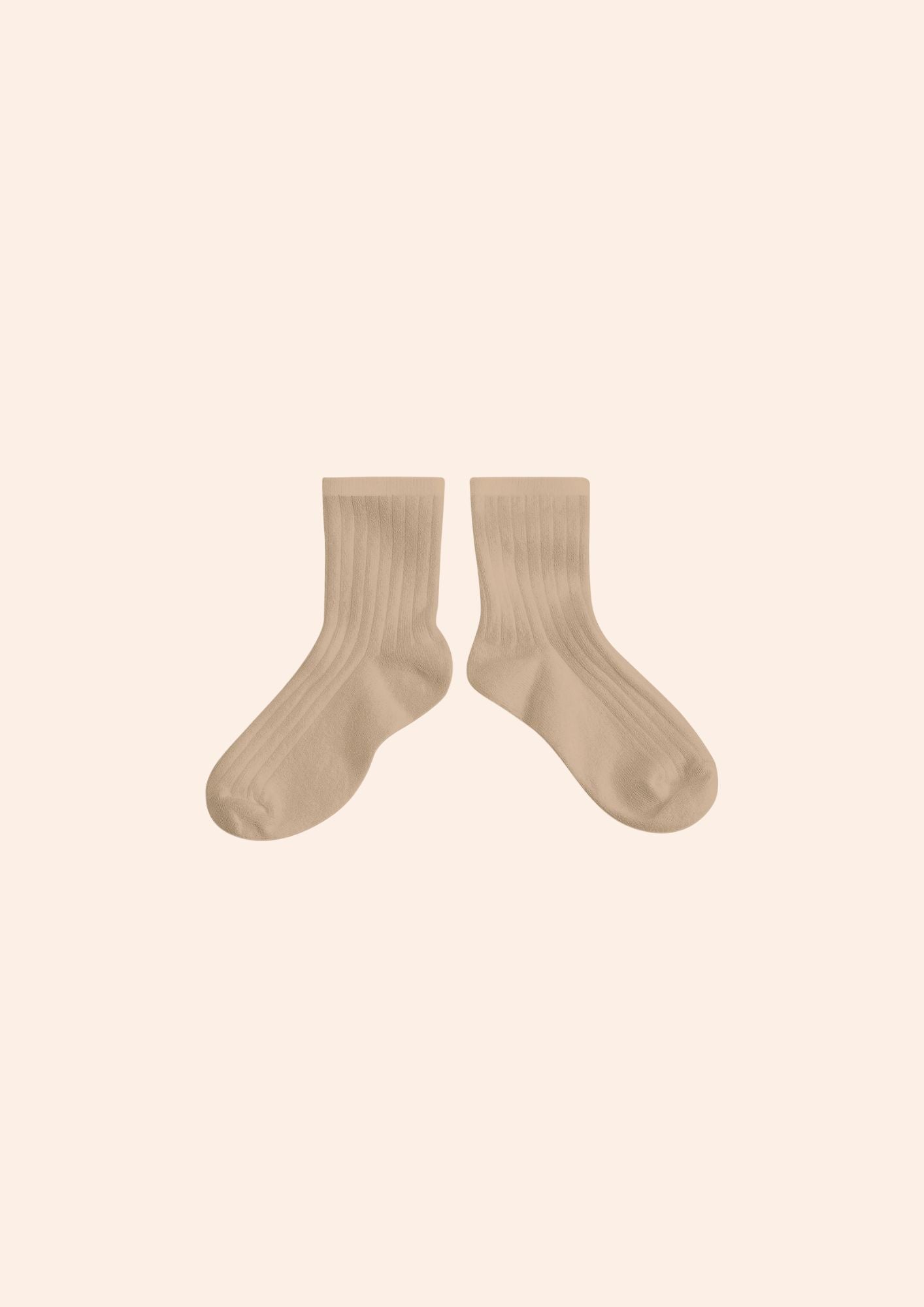 Collégien X Strawberries &Cream - La Mini Petite Taupe ankle socks