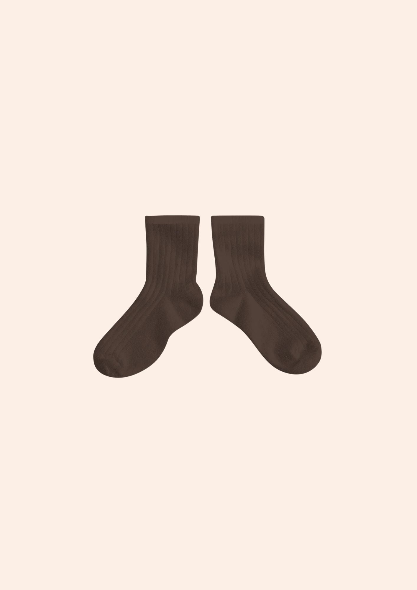 Collégien X Strawberries & Cream - La Mini Ankle Socks Chocolat