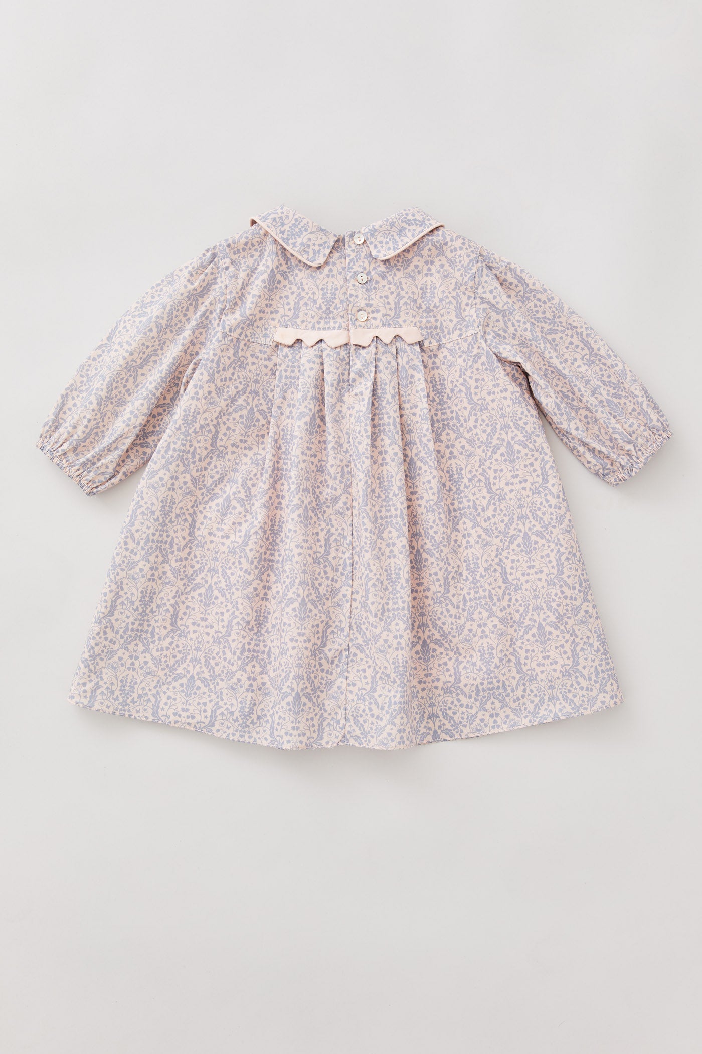 Baby Zigzag Dress in Pink and Lavender Fairy Liberty Print - Designed by Ingrid Lewis - Strawberries & Cream