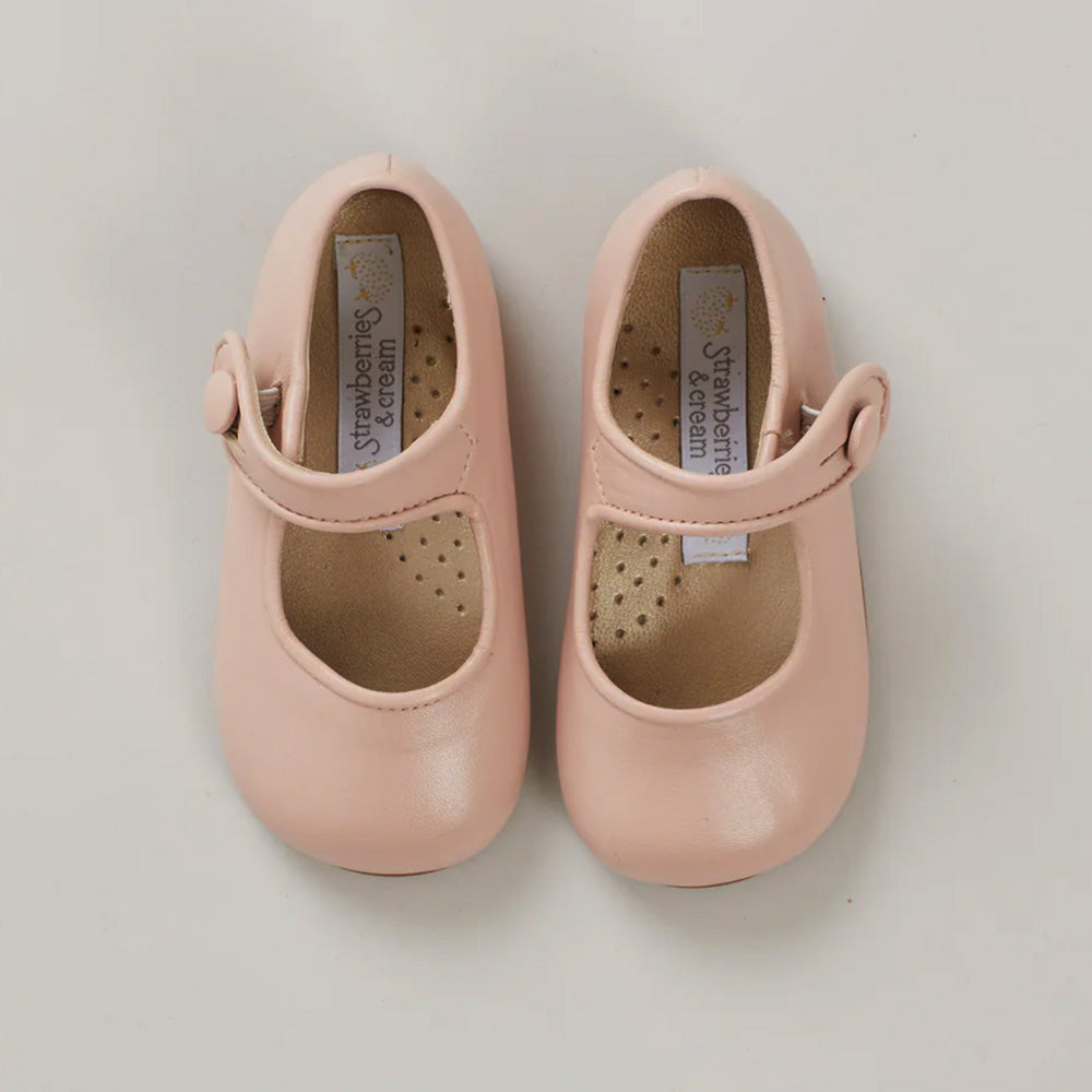 Mary Jane - Patent Leather Dusty Pink - Strawberries & Cream