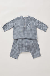 Blue Check Baby Apple Trousers