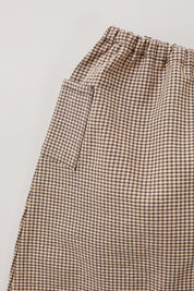Brown Check Baby  Apple Trousers