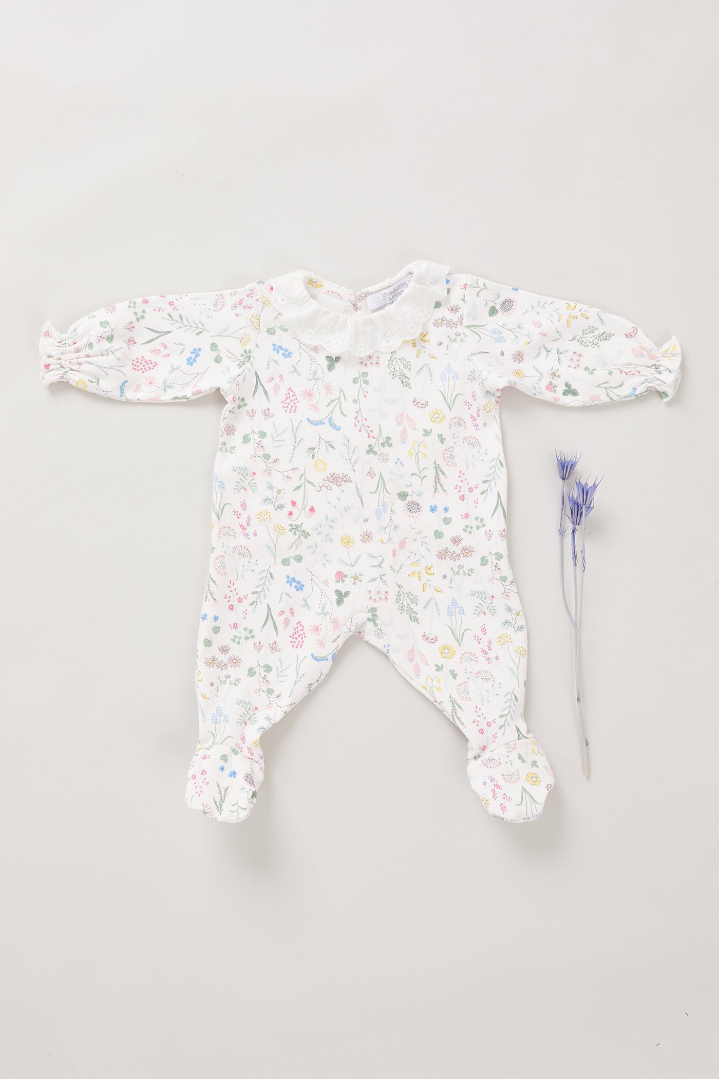 Dreams Overall in White Flowery