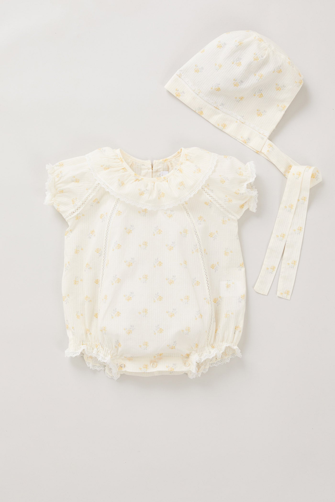 Jelly Romper In Yellow Flowers