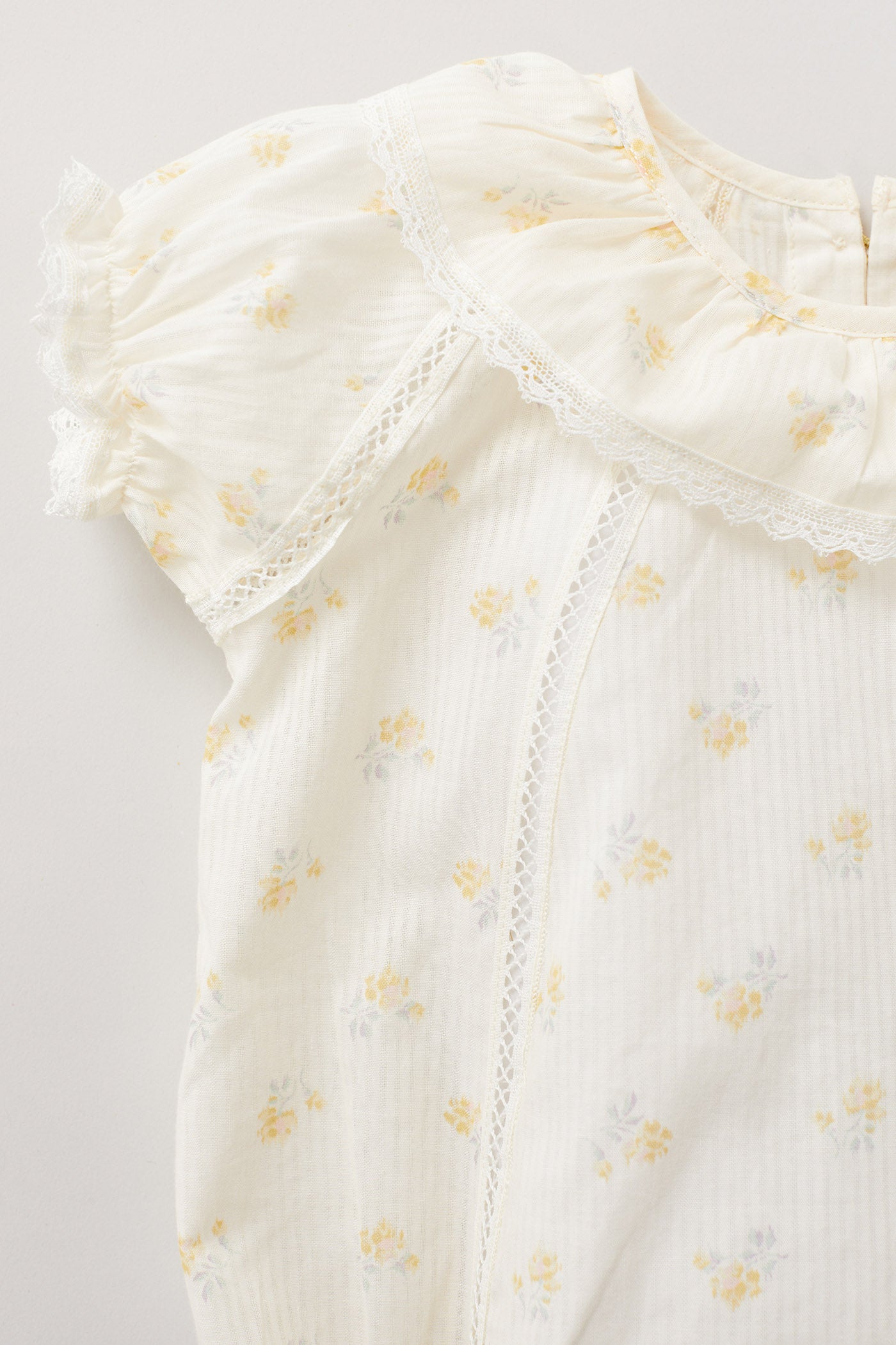 Jelly Romper In Yellow Flowers