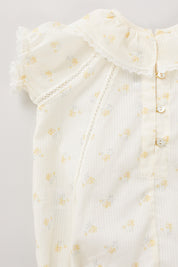 Jelly Romper In Yellow Flowers