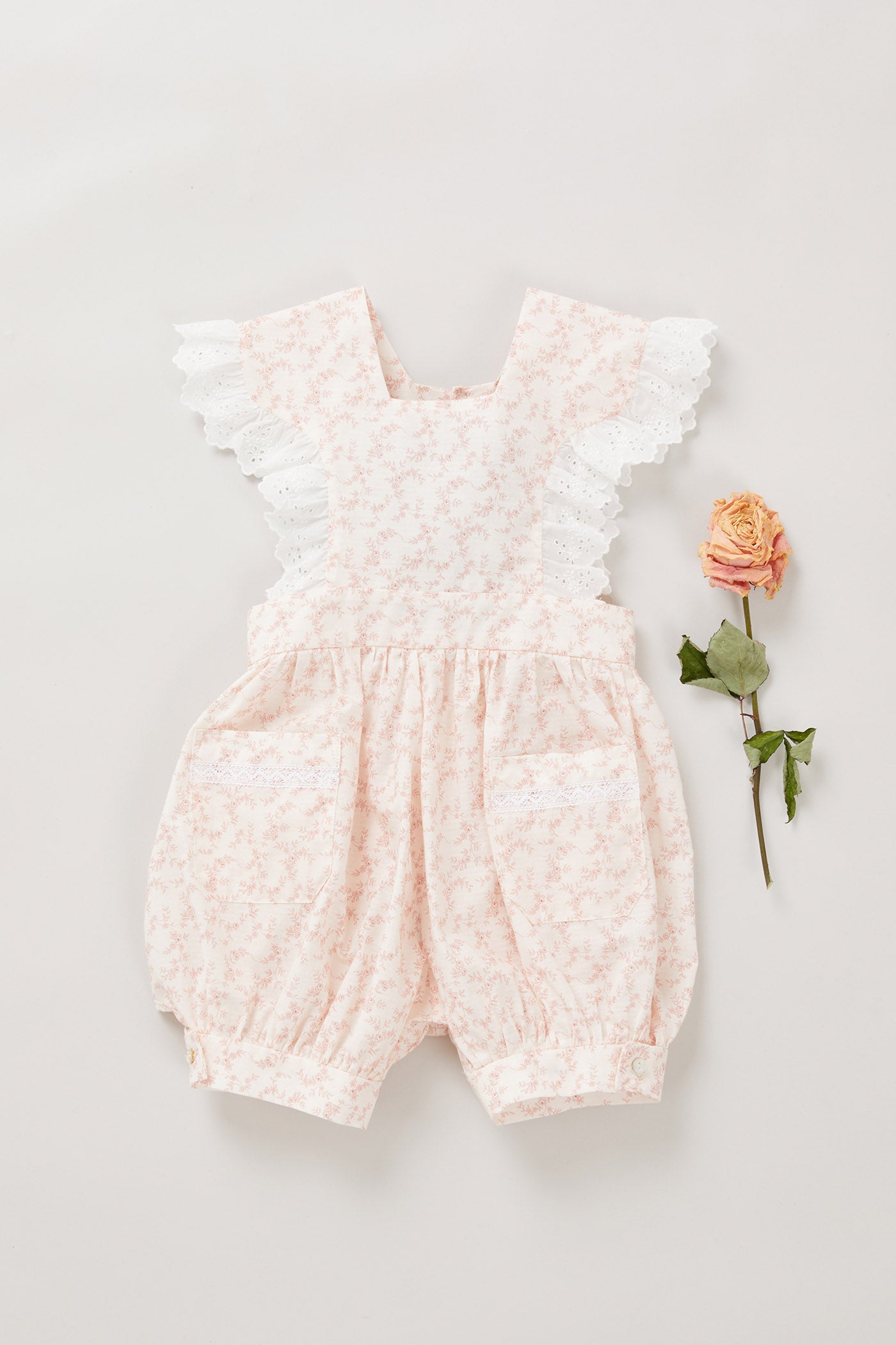 Muffin Romper in Rose Tinted Flowers