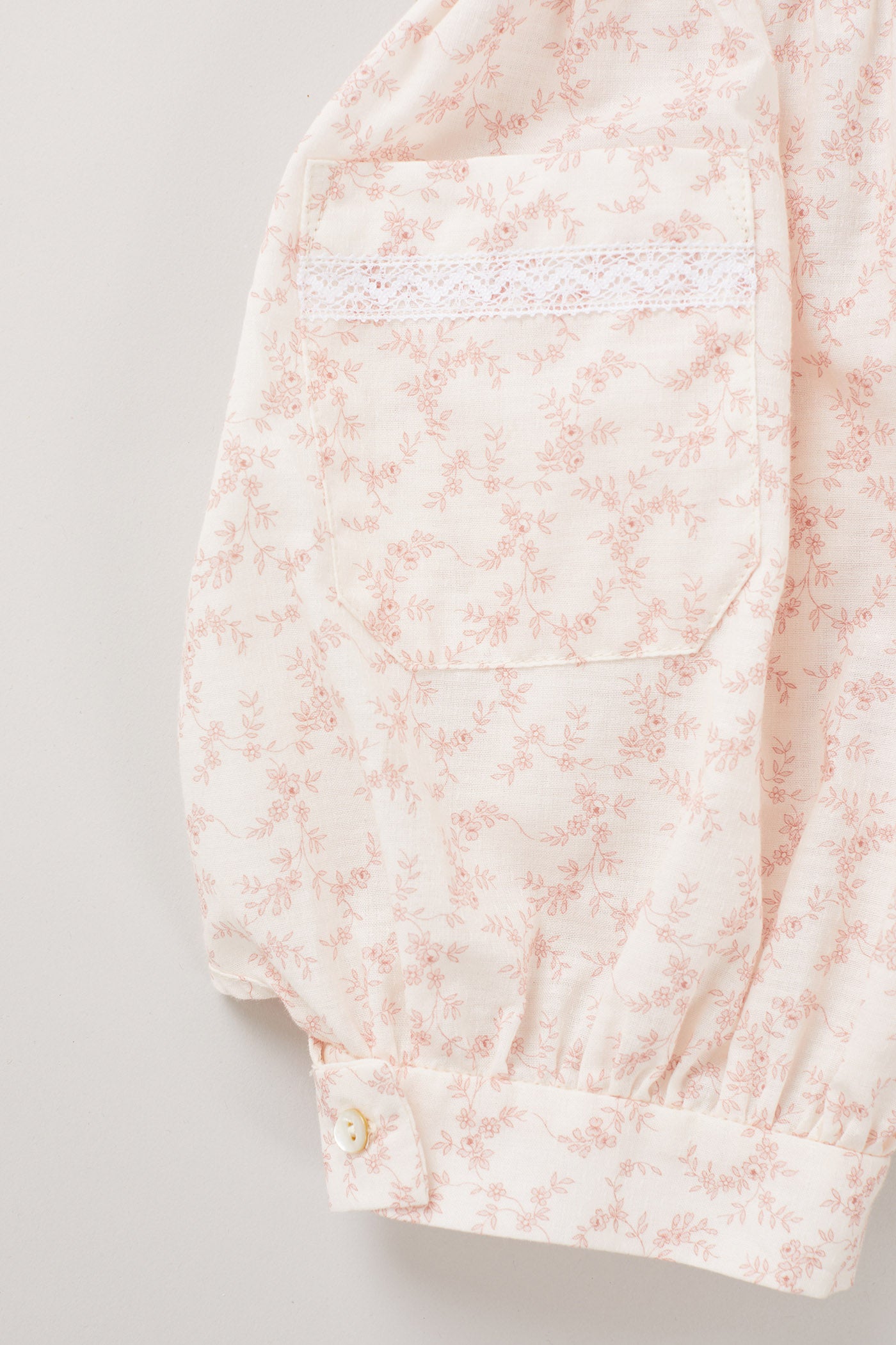 Muffin Romper in Rose Tinted Flowers