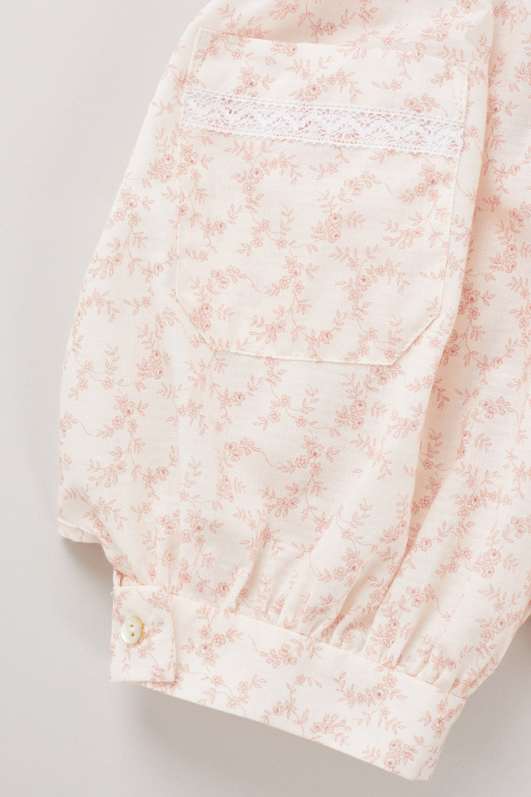 Muffin Romper in Rose Tinted Flowers