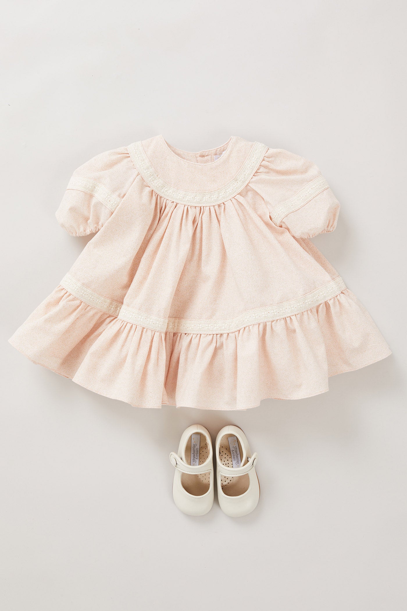 Baby Plumcake Dress in Glitter Pink
