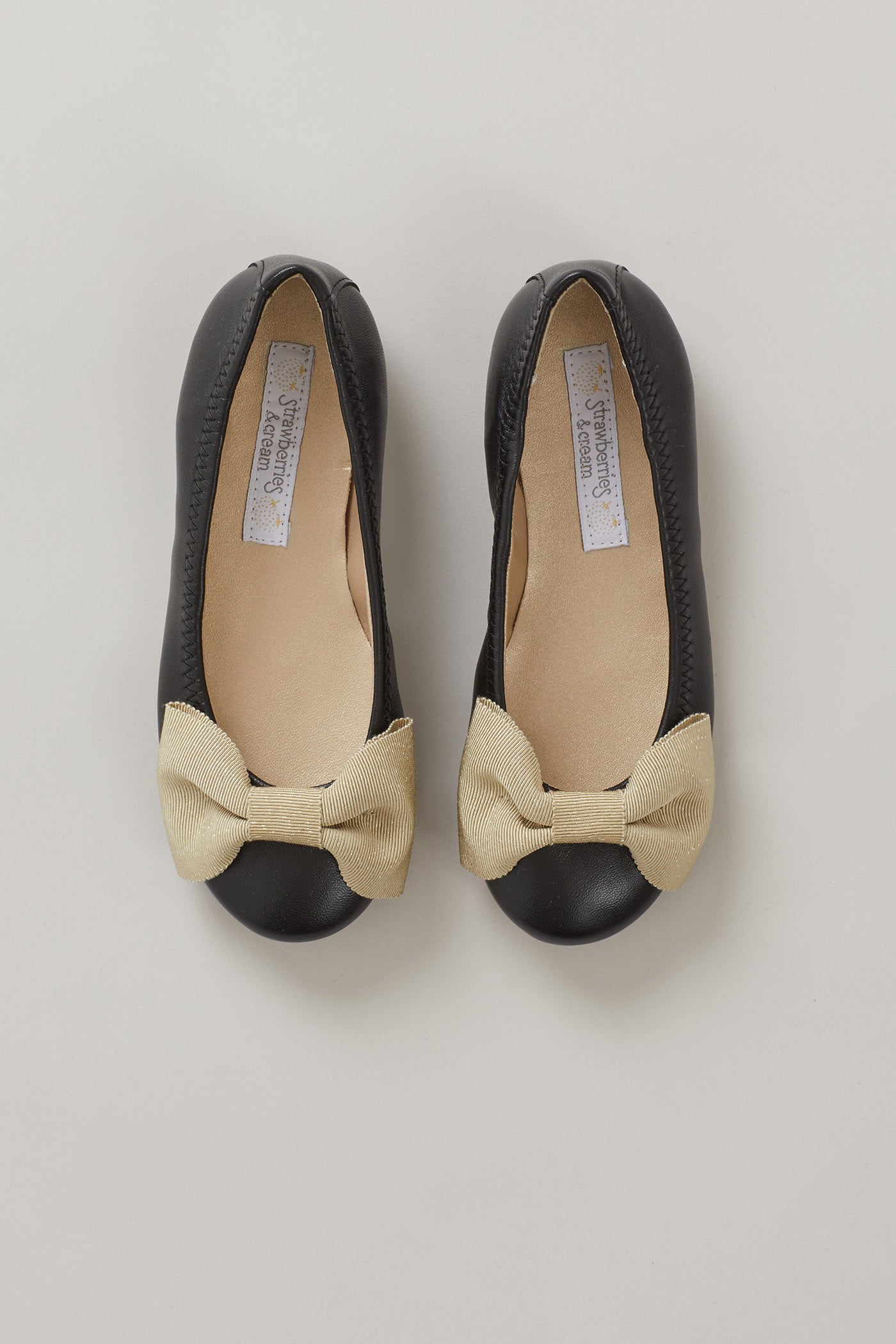 Ballerina Bow - Black - Strawberries & Cream 