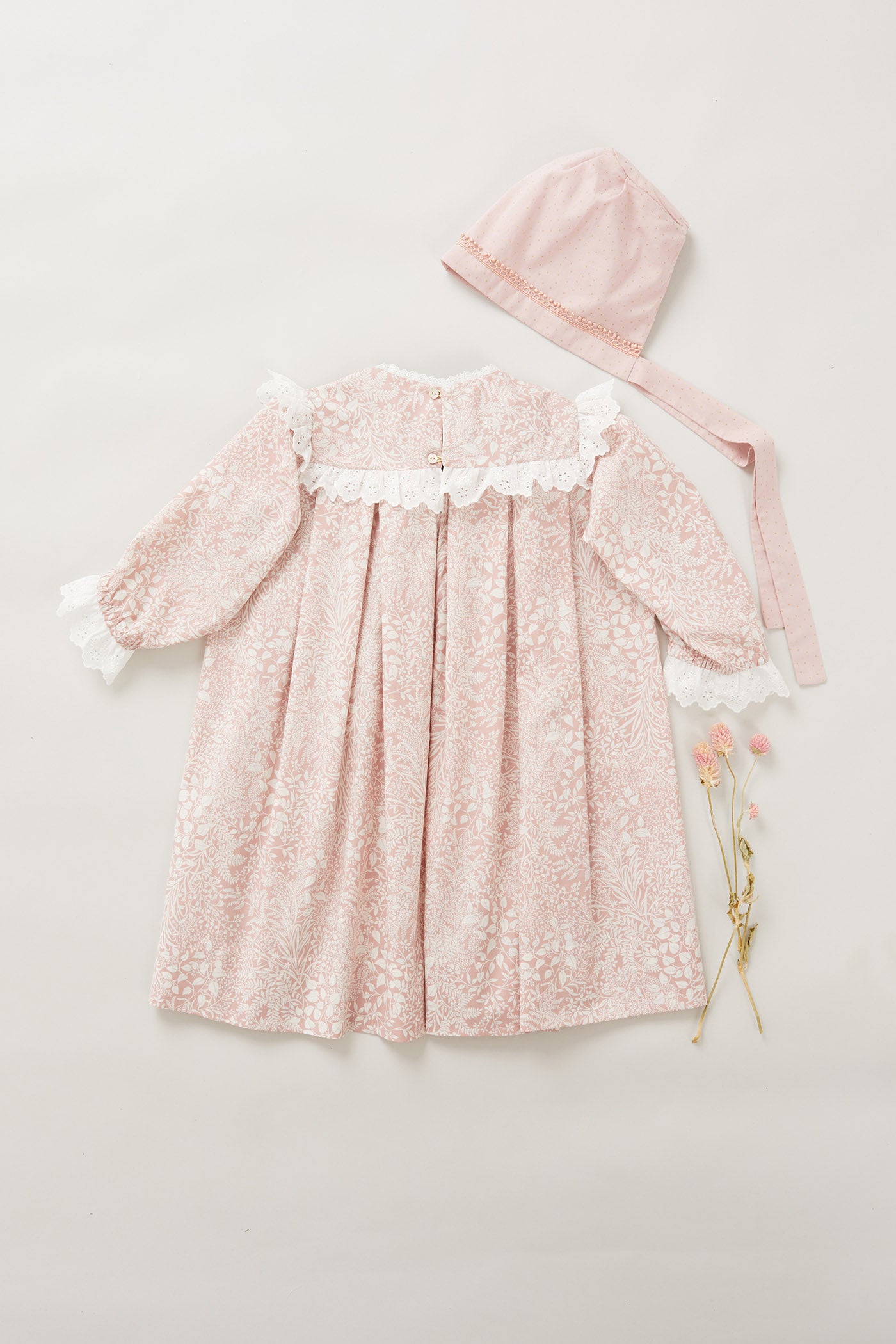 Brioche Dress Pink Powder Meadow