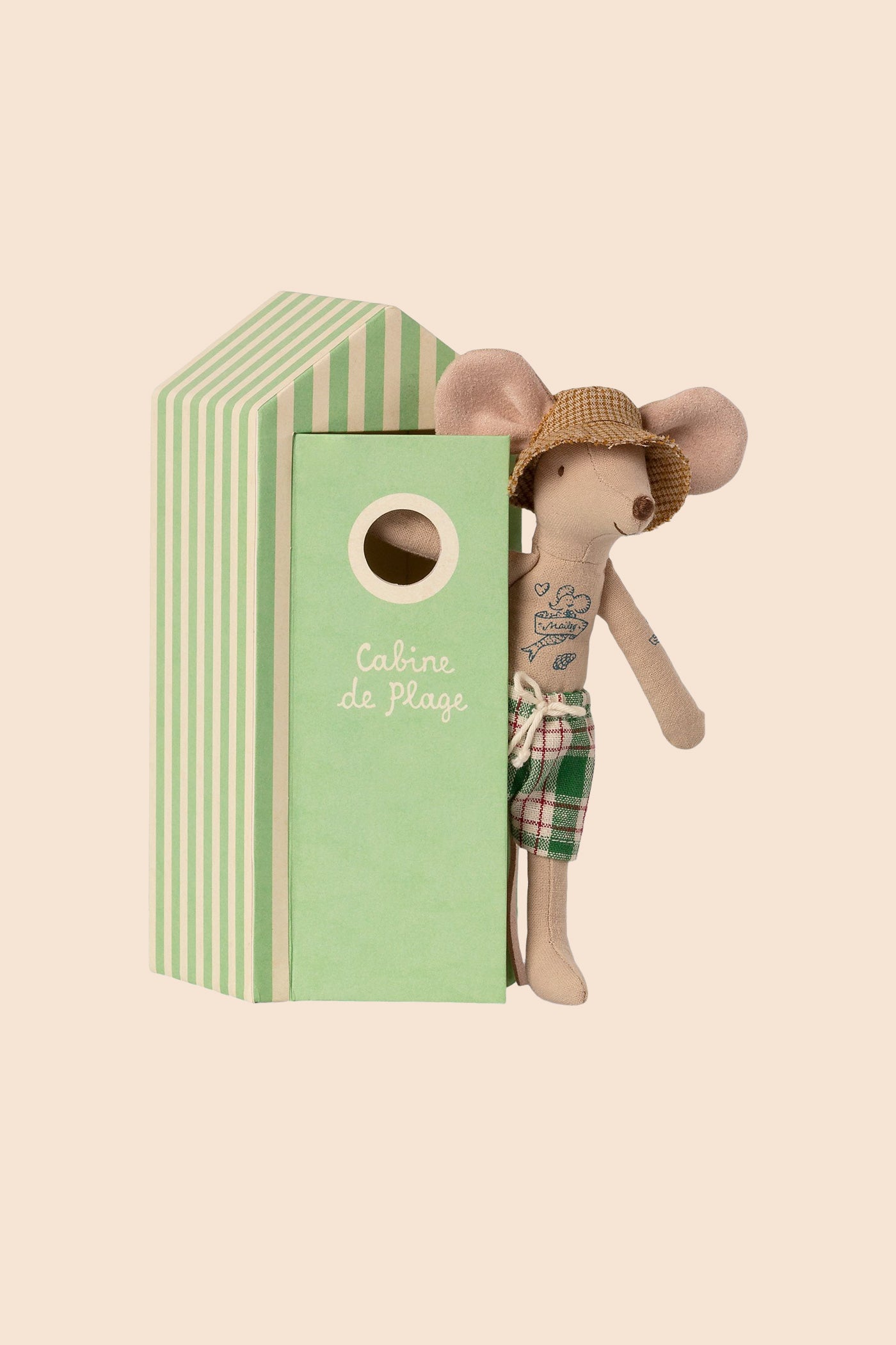 Maileg Beach Mice, Dad in Cabin de Plage