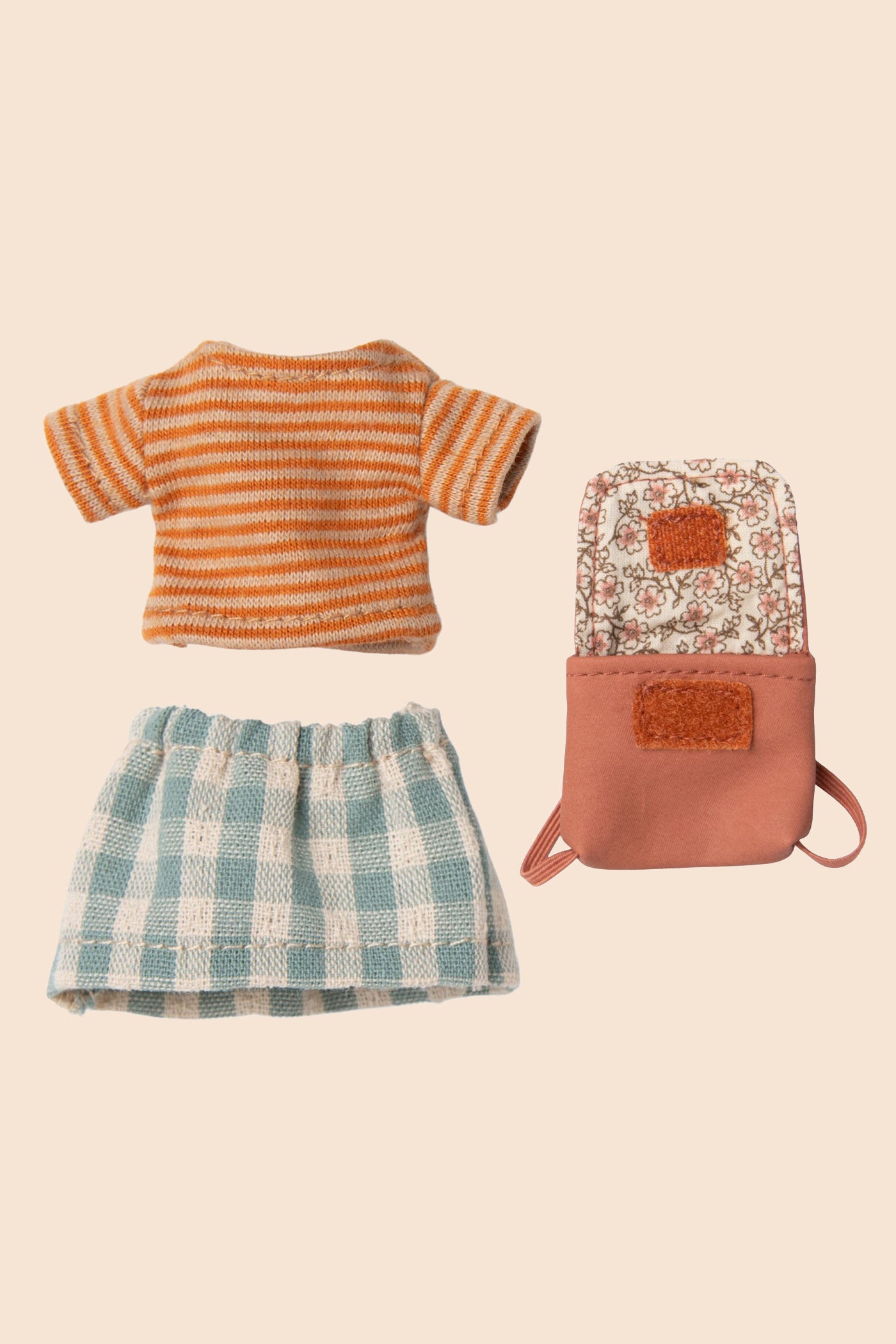 Maileg Clothes and Bag, Big Sister Mouse-Old Rose