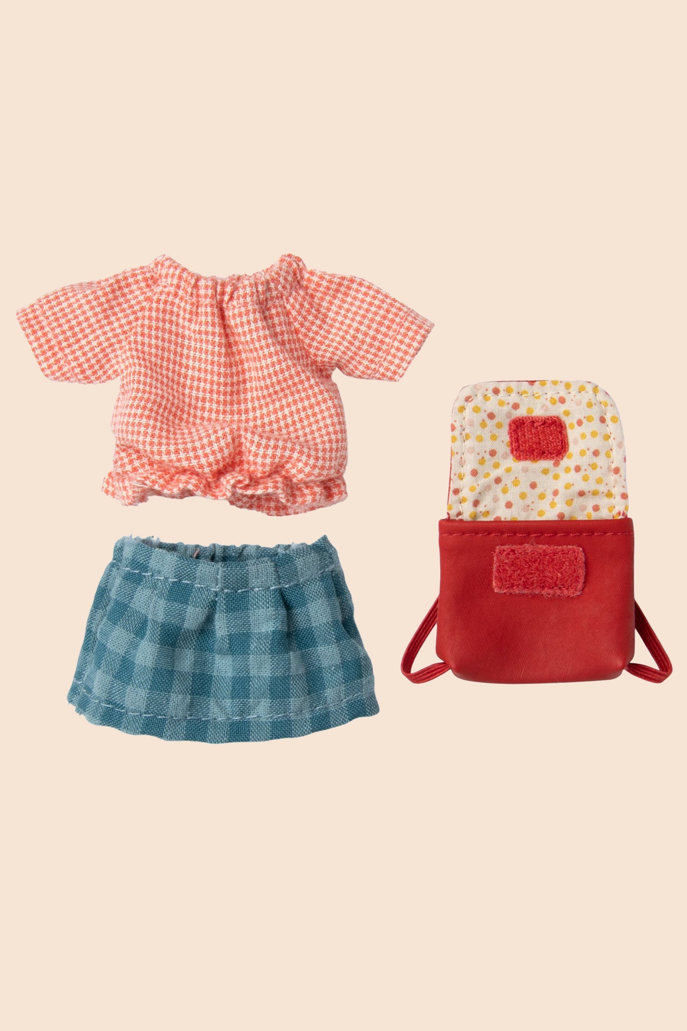 Maileg Clothes and Bag, Big Sister Mouse-Red