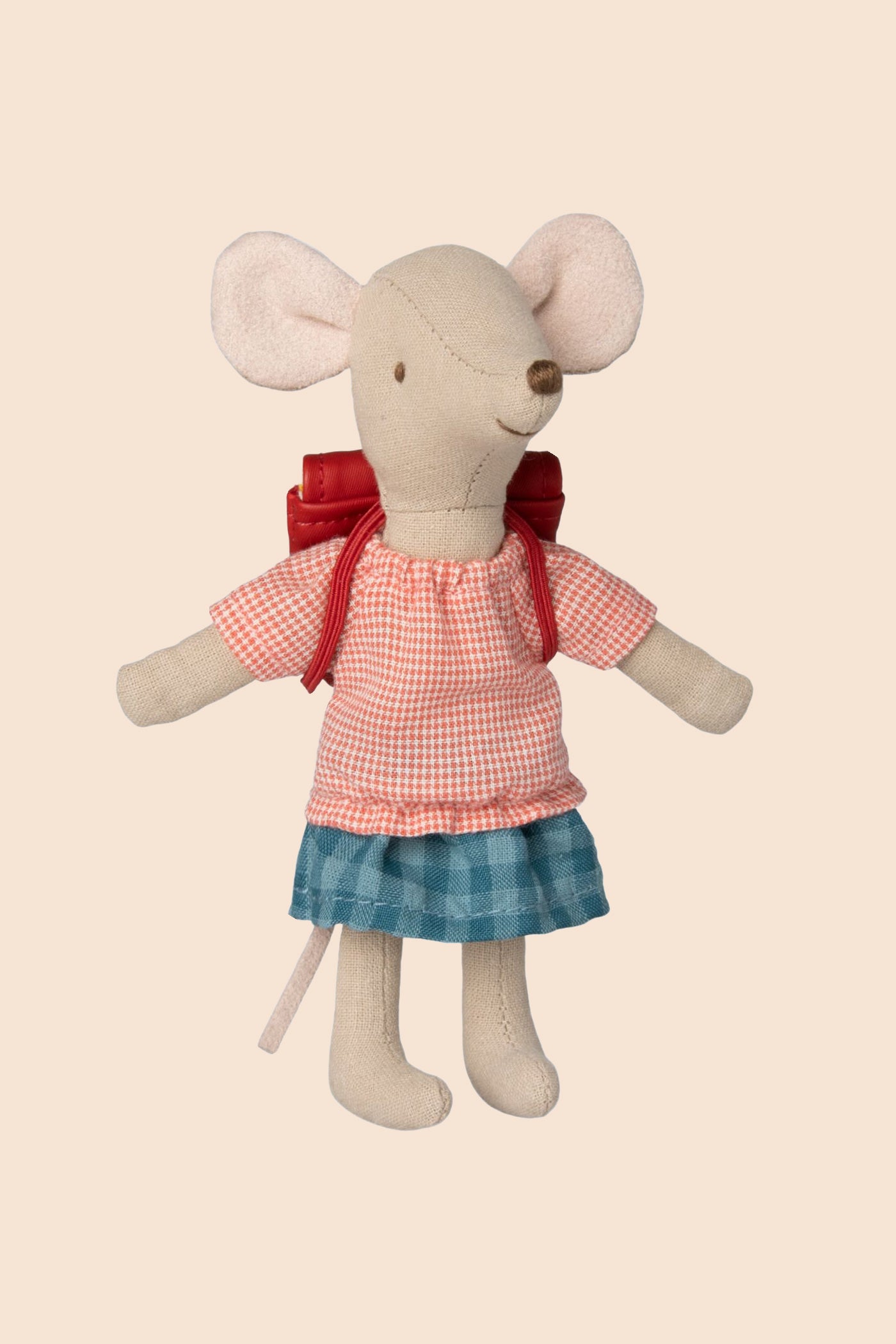 Maileg Clothes and Bag, Big Sister Mouse-Red