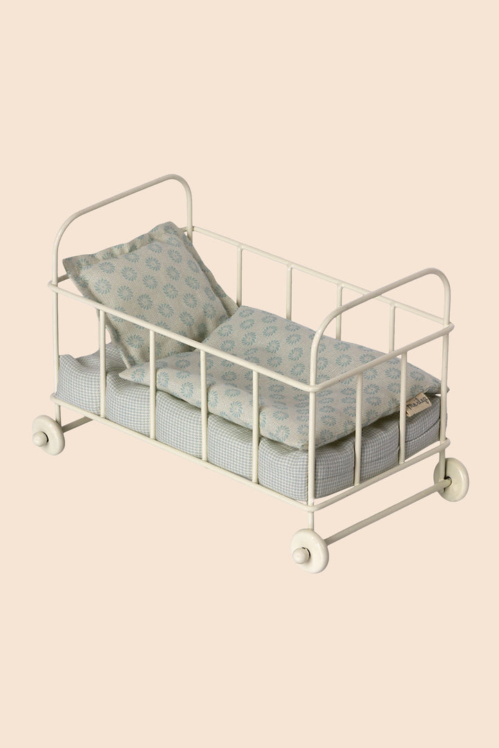 Maileg Cot Bed Micro - Blue