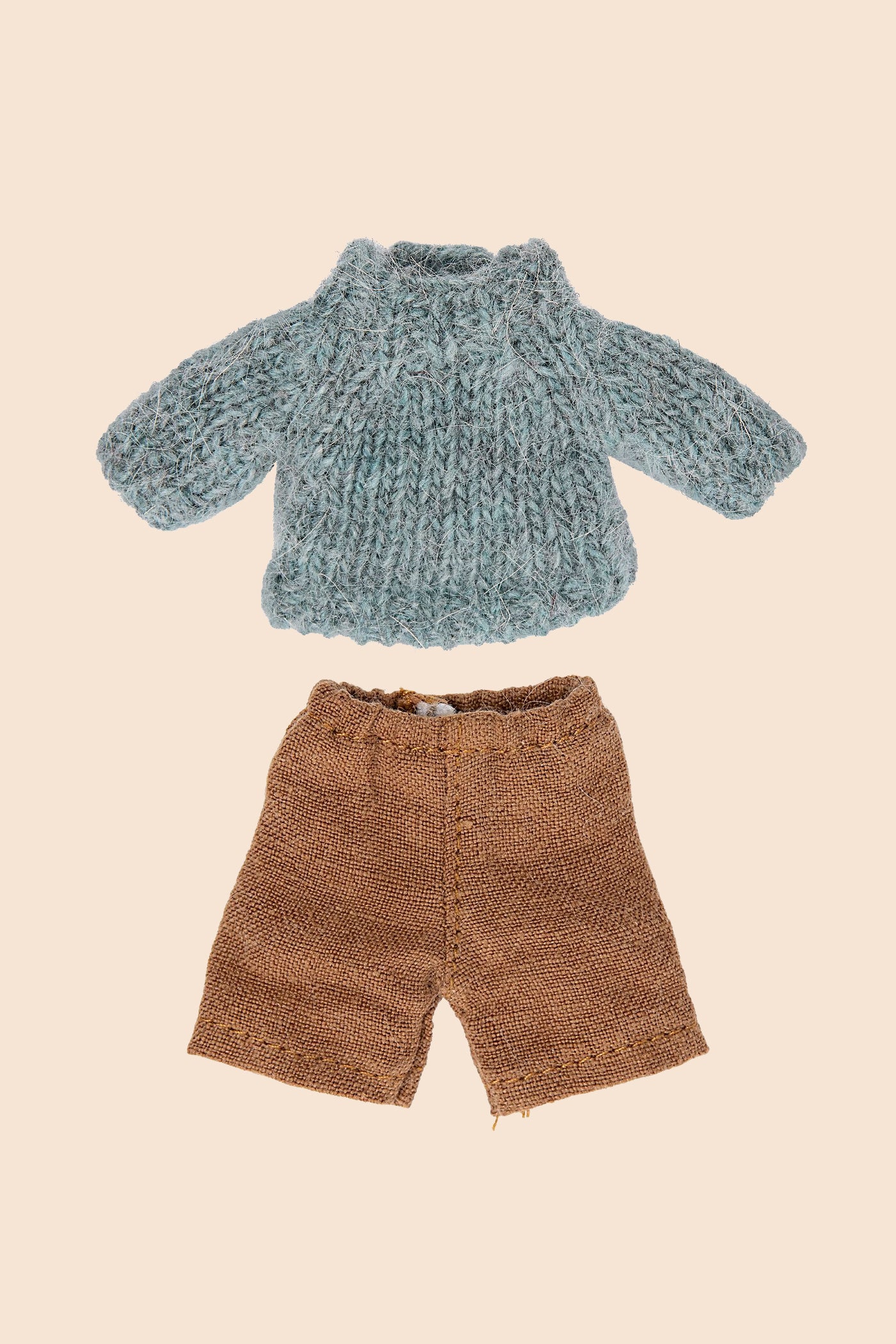Maileg Knitted Sweater and Pants for Big Brother - Clothes