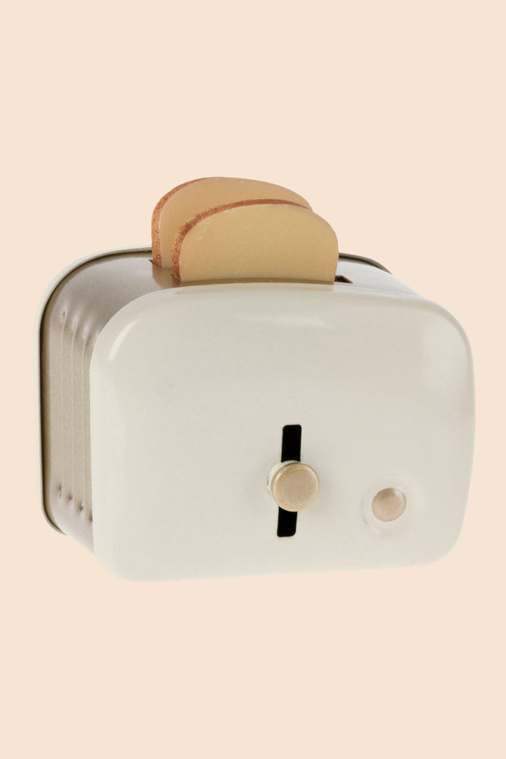 Maileg Miniature Toaster with bread-Off White