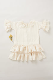 Pastry Dress in Beige Jacquard