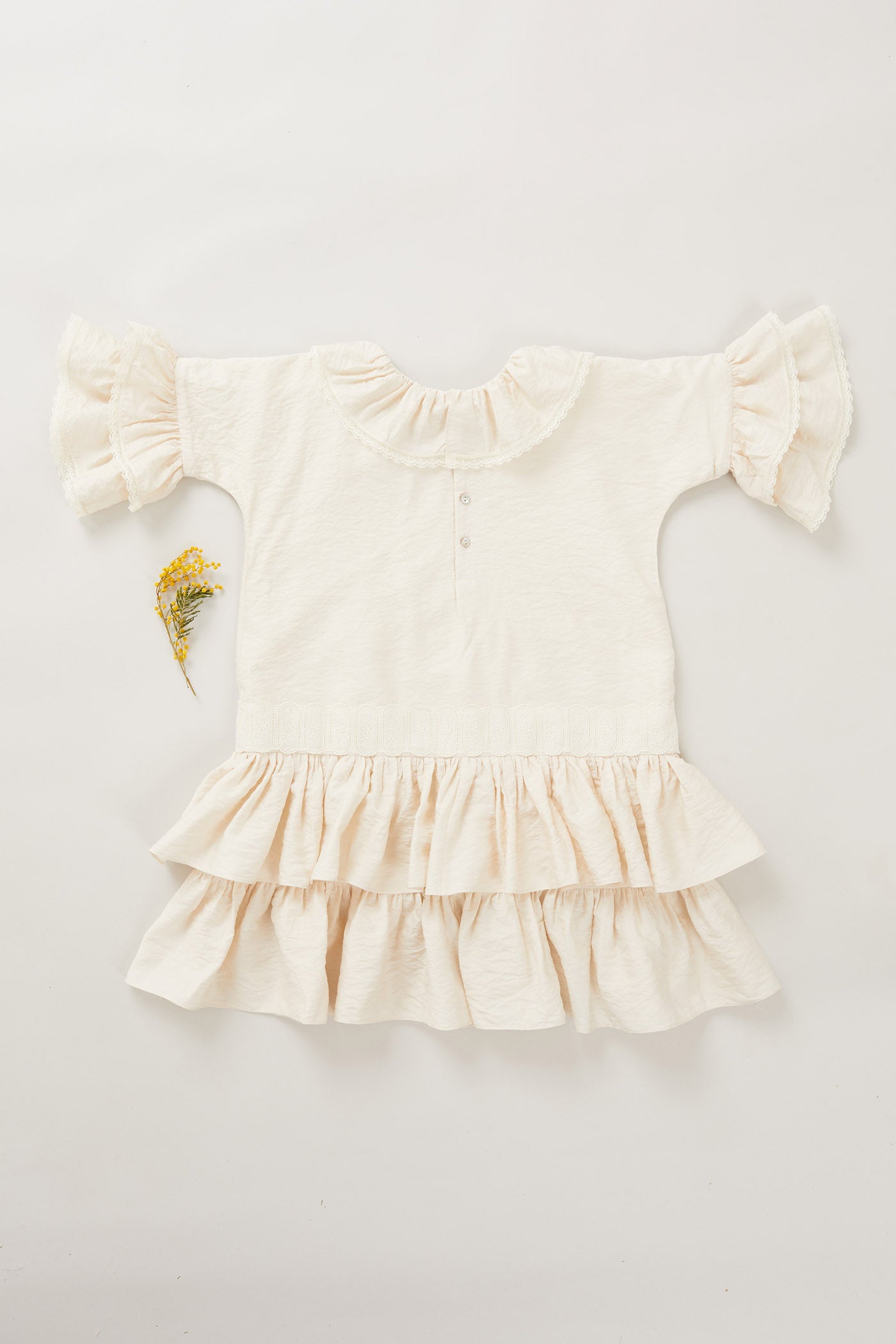 Pastry Dress in Beige Jacquard