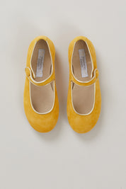 Suede Mary Jane In Mustard